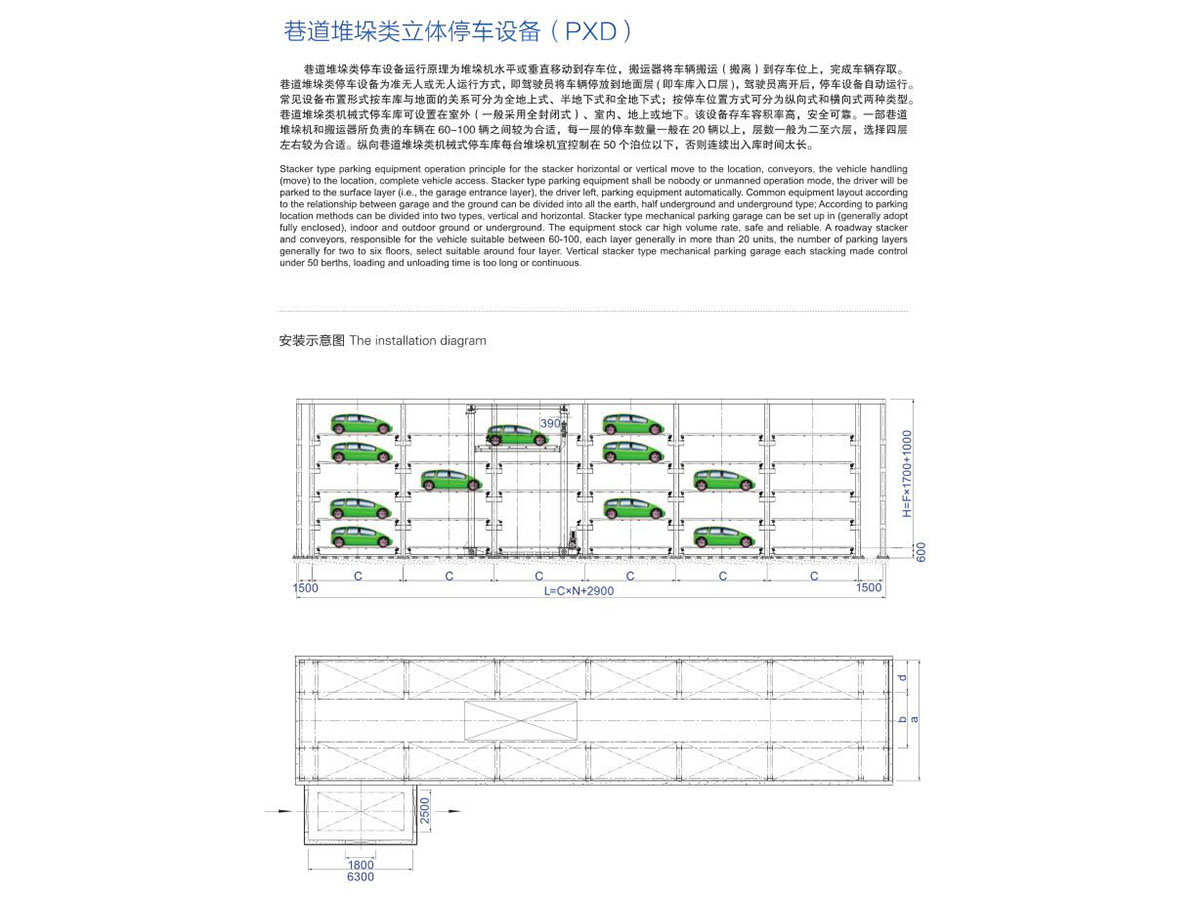 巷道堆垛類立體停車設(shè)備（PXD）