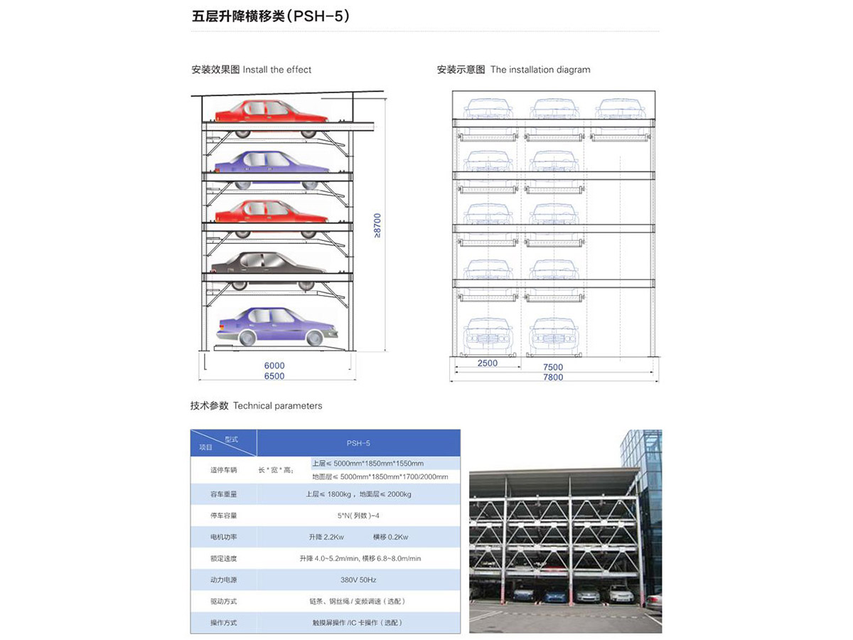 五層升降橫移類(lèi)（PSH-5）