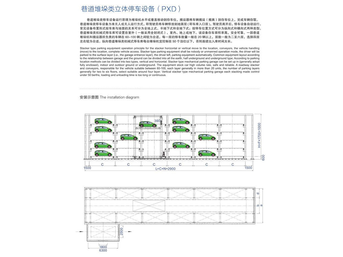 巷道堆垛類立體停車設(shè)備（PXD）